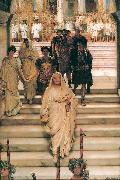 Sir Lawrence Alma-Tadema,OM.RA,RWS The Triumph of Titus by Lawrence Alma-Tadema oil on canvas